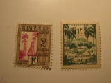 2 Guadeloupe Unused  Stamp(s)