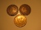 Foreign Coins: Spain 1947, 1953 & 1966  Pesetas