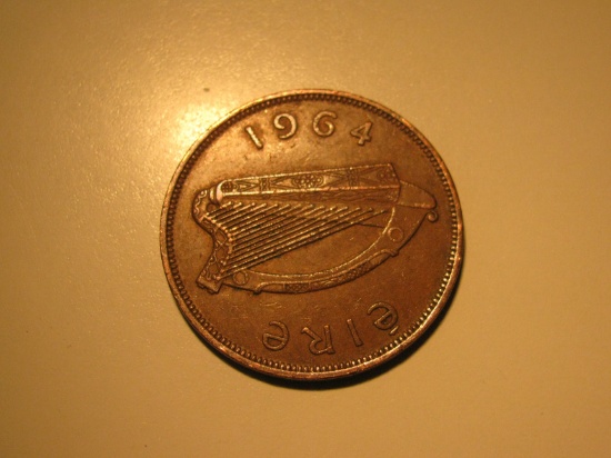 Foreign Coins:  1964 Ireland  Pence