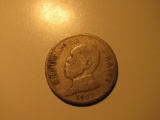 Foreign Coins: 1907 Haiti 20 unit coin