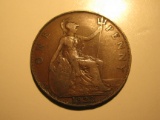 Foreign Coins: 1922 Great Britain Penny