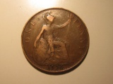 Foreign Coins: 1920 Great Britain Penny