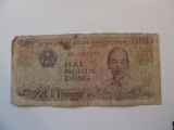 Foreign Currency: 1986 Vietnam 2,000 Dong