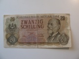 Foreign Currency: 1956 Austria 20 Schilling