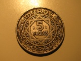 Foreign Coins: 1950 (1370) Morocco 5 francs