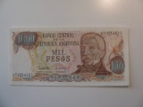 Foreign Currency: Argentina 1,000 Pesos