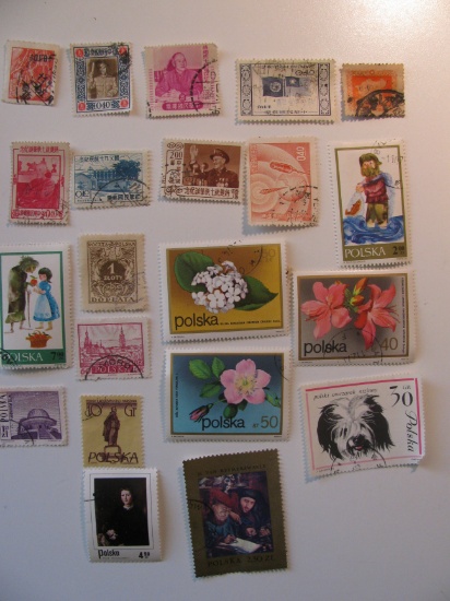 Vintage stamps set of: Poland & China