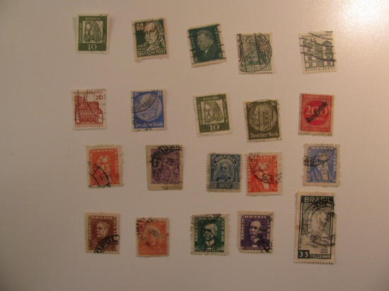 Vintage stamps set of: Germany & Brazil