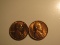 US Coins: 2xBU/Very clean 1973-D pennies