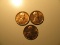 US Coins: 3xBU/Very clean 1964-D pennies