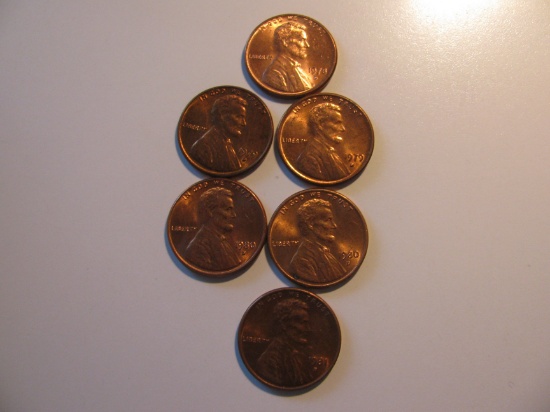 US Coins: 1x1978 & 81 + 2x1970-80 all -D BU/Clean  pennies
