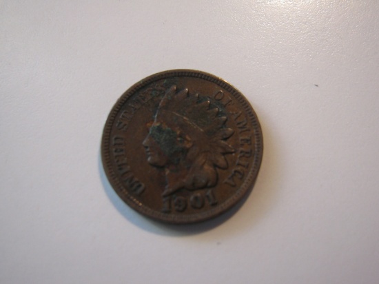 US Coins: 1901 Indian Head penny