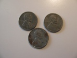 US Coins: 3x 1943 Steel pennies