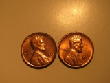 US Coins: 2xBU/Very clean 1961-D Wheat pennies