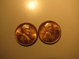 US Coins: 2xBU/Very clean 1966 pennies