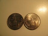 US Coins: 2xUNC 2000-P Maryland Quarters