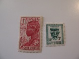 2 Ivory Coast Unused  Stamp(s)