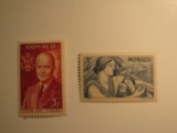 2 Monaco Unused  Stamp(s)