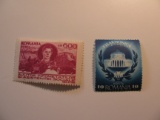 2 Romania Unused  Stamp(s)