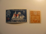 2 St. Pierre & Miquelon Unused  Stamp(s)