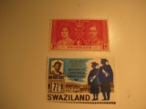 2 Swaziland Unused  Stamp(s)