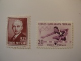 2 Turkey Unused  Stamp(s)