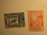 2 Burma Unused  Stamp(s)