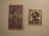 2 Dahomey Unused  Stamp(s)
