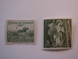 2 Ecuador Unused  Stamp(s)