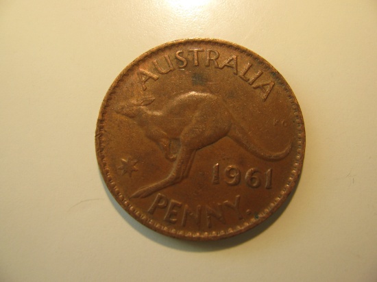 Foreign Coins: 1961 Australia Penny