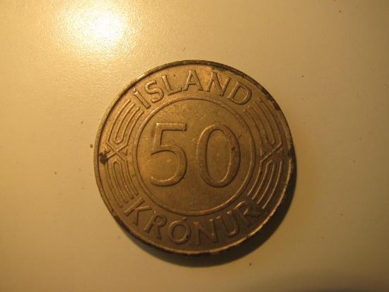 Foreign Coins: Iceland 1970 50 Kronur