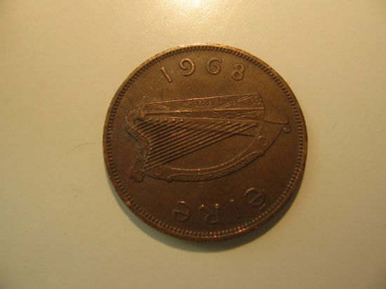 Foreign Coins:  1968 Ireland  Pence