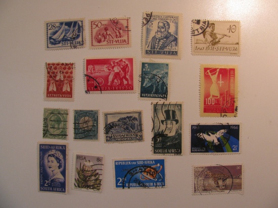 Vintage stamps set of:South Africa & Trieste