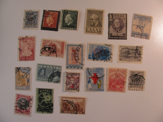Vintage stamps set of: Greece