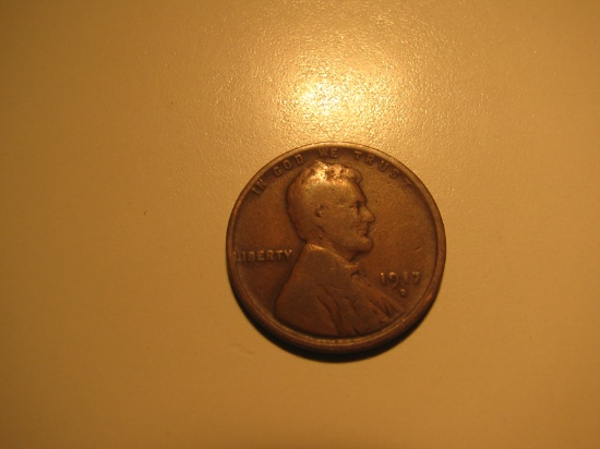 US Coins: 1x1917-D Penny