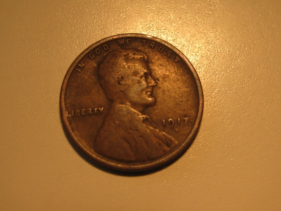 US Coins: 1x1917-D Penny