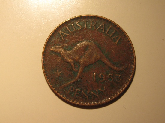Foreign Coins: 1953 Australia Penny
