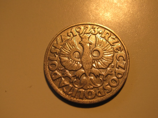 Foreign Coins: 1923 Poland 20 Groszy