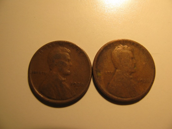 US Coins: 2x1920-S Wheat Penney