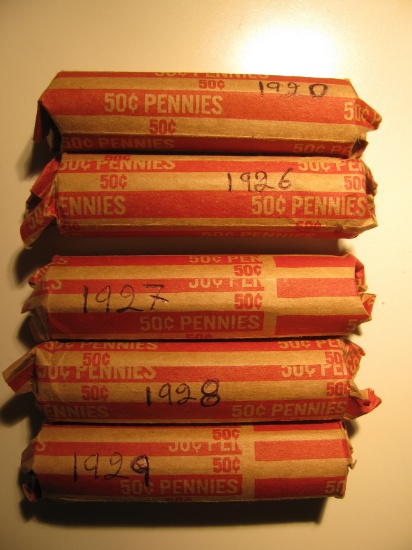 Rolls of 1920 , 1926, 1927. 1928 & 1929