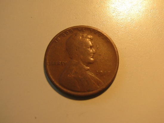 US Coins: 1x1917-D Penny