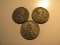 US Coins: 3x 1943 Steel pennies