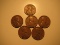 US Coins: 1930,35,36,37,38 & 39 Wheat pennies
