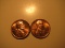 US Coins: 2xBU/Very clean 1962 pennies