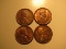 US Coins: 1948-S, 58-D,56-D & 57-D  Wheat pennies