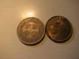Foreign Coins:  Hong Kong 1967 & 1978 50 Cents
