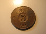 Foreign Coins: Sweden 1968 5 Ore