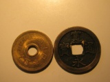 Foreign Coins: 2x Asian coins
