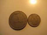 Foreign Coins: Kuwait & United Arab Emirates coins