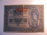 Foreign Currency: 1902 Austro - Hungaria 1,000 Kronen